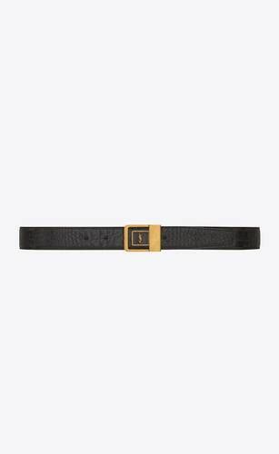 cinturino ysl|LA 66 buckle belt in crocodile.